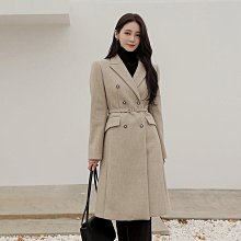 毛呢大衣 毛呢外套 正韓毛呢外套 毛呢大衣女 鋪棉大衣 秋冬大衣 毛呢外套女中長款秋冬新款流行赫本風韓版寬鬆加厚毛~梅梅服飾 歷史價格詳細信息