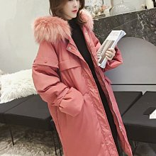 2018冬裝新款韓版連帽大毛領長款過膝羽絨棉衣女bf寬鬆麵包服棉襖 價格比較,價格查詢,歷史價格詳細信息