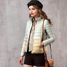 羽絨夾克 羽絨衣 短款-冬季韓版拼接女裝修身顯瘦女外套3色72i41[獨家進口][米蘭精品] 歷史價格詳細信息