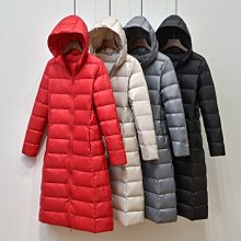 秋冬新款輕薄羽絨女中長版白鴨絨麵包服加厚加長大碼翻領外套 歷史價格詳細信息