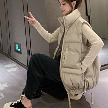【熱賣精選】馬甲女2022冬季新款寬松中長款坎肩外穿加厚羽絨棉衣連帽馬夾外套牛仔背心女 歷史價格詳細信息