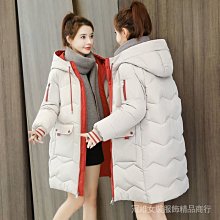 現貨 大衣 羽絨外套 外套 超長款連帽羽絨棉服女2022新款韓版長款過膝到腳踝棉襖冬季加厚黑色外套女-誠信商鋪 歷史價格詳細信息