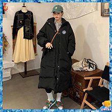 現貨 大衣 羽絨外套 外套 超長款連帽羽絨棉服女2022新款韓版長款過膝到腳踝棉襖冬季加厚黑色外套女-誠信商鋪 歷史價格詳細信息