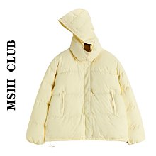 現貨熱銷-MSHI CLUB外套厚款棉衣女冬季日系復古加厚保暖連帽休閑寬松棉襖-特價 價格比較,價格查詢,歷史價格詳細信息