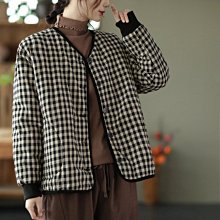 現貨熱銷-園園美衣新款韓版時尚保暖外套女復古盤扣白鴨絨面包服寬松羽絨服-特價 歷史價格詳細信息