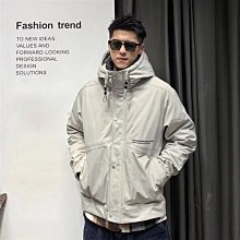 羽絨服 倉石一樹暗黑字母短款羽絨服男冬季款寬松立領加厚保暖白鴨絨外套 歷史價格詳細信息