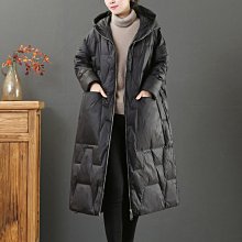 中大碼寬鬆長袖連帽外套冬裝長版過膝白鴨絨輕羽絨大衣 價格比較,價格查詢,歷史價格詳細信息