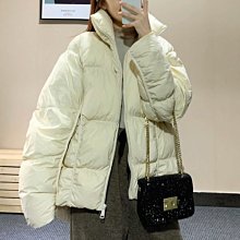 歐單 新款 保暖又充滿活力 針織拼接 雙層連帽 寬鬆廓型 假兩件羽絨大衣外套 兩色 (V1127) 歷史價格詳細信息