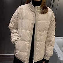 歐單 MD 輕奢氣質美 精緻細膩水貂絨拼接 簡潔單排扣 防風立領小A字羽絨外套 兩色 (V938) 歷史價格詳細信息