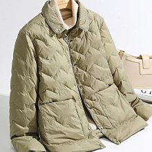 羽絨服 薄荷綠雙面穿羽絨棉服女新款冬季溫柔風奶fufu羊羔毛外套棉襖 歷史價格詳細信息