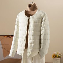 羽絨服 輕薄羽絨服 無領菱形格輕薄羽絨服女輕便超薄款內外穿內膽大碼V領中老年短款 歷史價格詳細信息