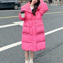 羽絨服女　2024冬裝新款設計感外套潮 大衣女　保暖外套女　撞色拼接針織袖洋氣羽絨服女~梅梅服飾 歷史價格詳細信息