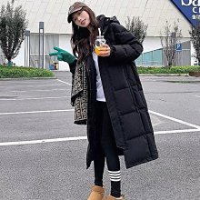 羽絨服女　羽絨外套女　保暖外套女 外套女 潮牌羽絨服女過膝長款    免洗連帽外套-時尚女裝 歷史價格詳細信息