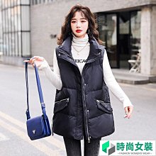 羽絨馬甲女中長款2022韓版立領收腰白鴨絨百搭坎肩背心馬夾外套潮-時尚女裝 歷史價格詳細信息