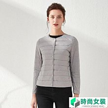 Winter Down Jacket Women Light Short Elegant Splicing Sol-時尚女裝 歷史價格詳細信息