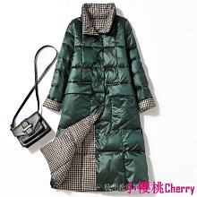 小櫻桃Cherry韓潮淑女秋冬外套潮流時尚批發棉襖女冬裝韓版圓領加厚麵包服外套女學生寬鬆曾色菱格棉衣棉服潮女裝 歷史價格詳細信息