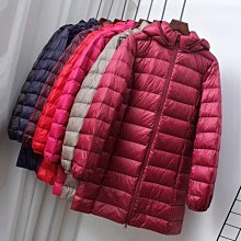秋冬新款輕薄羽絨服女中長款白鴨絨韓版緊身輕便顯瘦外套可脫卸帽·滿599免運 歷史價格詳細信息