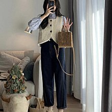 女裝 韓系早秋新款V領針織開衫外套氣質收腰顯瘦小眾上衣配飄帶 歷史價格詳細信息