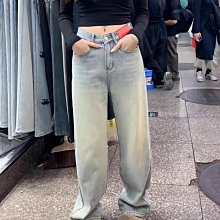 淺色加長牛仔褲女高個子2024春季新款高腰窄版拖地闊腿褲直筒褲子 歷史價格詳細信息