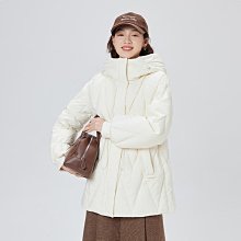 羽絨服 艾諾絲雅詩冬季新品簡約休閑小高領抽繩設計羽絨服女21030027 歷史價格詳細信息