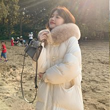 羽絨服 白色長款羽絨服女年冬季大碼顯瘦加厚超長過膝到腳踝鵝絨外套 歷史價格詳細信息