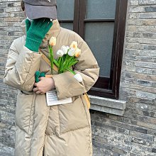 羽絨服 鴨鴨羽絨服女年冬新品中長款加厚連帽韓版休閑時尚保暖外套C 歷史價格詳細信息