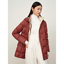 羽絨服 玖姿安娜蔻輕熟風桑蠶絲狐貍毛領翻領鵝絨羽絨服女冬季新款 歷史價格詳細信息