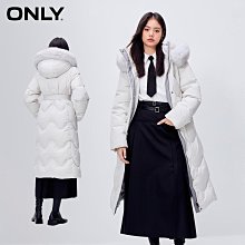 羽絨服 鵝絨服ONLY冬季新款連帽保暖中長款羽絨服女|123412010 歷史價格詳細信息