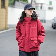 設計感大口袋棉襖女連帽棉服冬季新款寬松加厚保暖中長款棉衣外套 歷史價格詳細信息