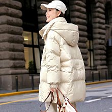 羽絨服 高端長款羽絨服女冬季年新款時尚洋氣加厚過膝白鴨絨連帽外套 歷史價格詳細信息