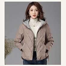 羽絨外套(女)＊白鴨絨(86-90%)＊極輕／長袖／連帽／中長款／卡其色＊清倉拍賣 歷史價格詳細信息