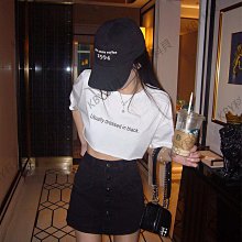 夏季新款時髦牛仔褲女撞色織帶大破洞全棉直筒闊腿長褲  高級感風 歷史價格詳細信息