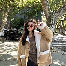 羊羔毛絨一體外套女2024新款秋冬季韓版加厚顆粒絨小個子大衣 歷史價格詳細信息