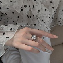 戒指純銀巴洛克大珍珠戒指新款女款食指小眾設計感指環輕奢高級感對戒 歷史價格詳細信息