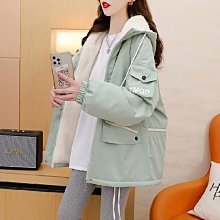 韓版連帽羽絨服女秋冬2022新款復古休閑寬松短款輕薄白鴨絨外套潮-時尚女裝 歷史價格詳細信息