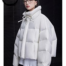 【鈷藍家】街頭型錄羽絨外套秋冬新款一衣兩穿 正反兩面雙面穿 飽滿蓬鬆保暖黑白色90白鴨絨外套 歷史價格詳細信息