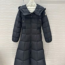 特 Moncler 菱格夾棉連帽 中長款外套 收腰  8/18 歷史價格詳細信息