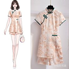 女生 洋裝 連衣裙 旗袍 改良版連衣裙 2021年新款年輕款復古氣質小個子少女中國風 其它 jnrn-时尚女裝 歷史價格詳細信息