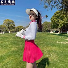 TASHI 高爾夫女裝春夏季速乾冰絲粉色長袖上衣防走光百褶短裙套裝-名流旗艦 價格比較,價格查詢,歷史價格詳細信息