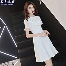 法式晚禮服宴會氣質2021新款爆款禮服裙女輕奢小眾高端名媛高 歷史價格詳細信息