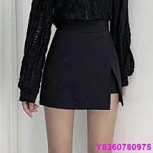 大碼黑色A字短褲女夏中式胖mm高腰遮肚闊腿褲寬鬆直筒西裝休閒褲 歷史價格詳細信息