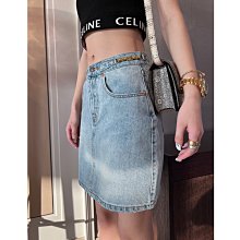 CELINE 新款水洗牛仔布材質字母 LOGO棉質刺繡字母棒球帽(M號) 歷史價格詳細信息