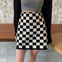 秋冬新款棋盤格針織毛線包女韓國時尚百搭編織單肩腋下包帆布手提包女--麥包包 歷史價格詳細信息