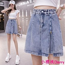 開叉牛仔半身裙 褲裙 短褲裙 夏季新款女裝 高腰辣妹短裙 設計感包臀裙 超短裙 帶短褲內襯褲裙 防走光裙子 短褲 性感 超短裙 歷史價格詳細信息