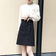 黑色長款半身裙女春秋后開叉長裙職業直筒顯瘦包臀春季高腰西裝裙-KBY科貝 歷史價格詳細信息