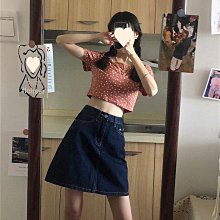 深色牛仔半身裙女中長款夏季純色百搭顯瘦減齡松緊高腰a字包臀裙 歷史價格詳細信息