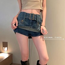 復古設計感腰繩窄版闊腿牛仔褲女2024春新款高腰顯瘦寬鬆直筒褲女 歷史價格詳細信息