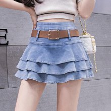 送腰帶 短裙 百褶裙????牛仔短裙????高腰裙 百褶裙 a字裙????牛仔裙 裙子 裙褲 短褲裙 褲裙  短裙女 半身裙 短裙子 褲裙 歷史價格詳細信息