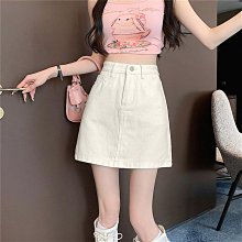 牛仔短裙高腰百搭a字半身裙夏季冰絲涼爽POLO領上衣女-伽美服飾 歷史價格詳細信息