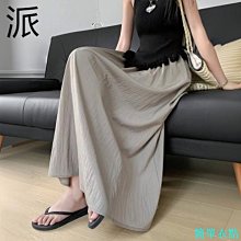 新款垂墜感半身裙女高腰顯瘦a字裙收腰復古大擺傘裙-伽美服飾 歷史價格詳細信息